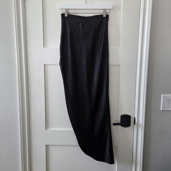 Fleur du Mal Black High Slit Skirt - Picture 7 of 9